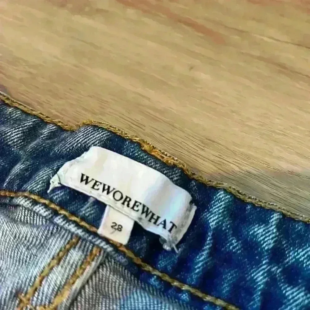 WEWOREWHAT Stiletto Slit Skinny Jeans sz 28 - Picture 4 of 12